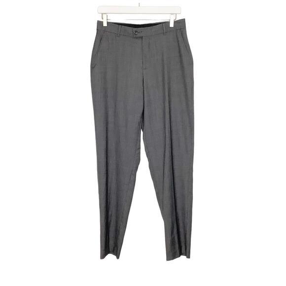 Class Club Gold Label Gray Flat Front Dress Pants Pockets 20 - Picture 1 of 6